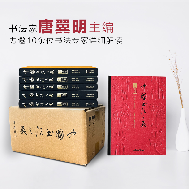 三千年中華書法史【中國書法之美：篆隸楷行草】 （全五卷）