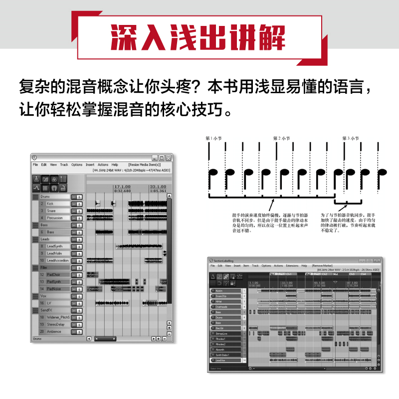 混音全揭祕：數字音樂混音實戰寶典+小型工作室混音製作指南（第2版）全2冊