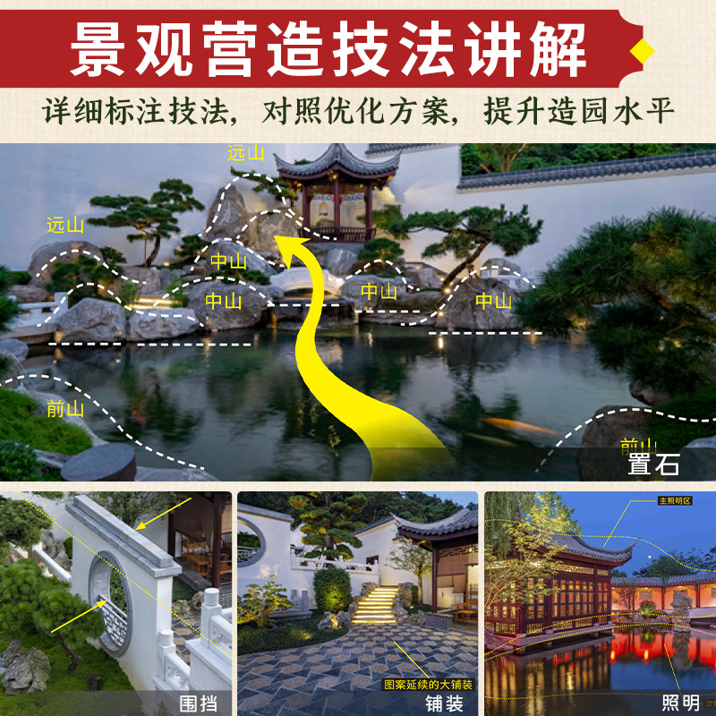 風雅宋：宋式美學家居設計+新中式造園+庭院設計與施工全書（全3冊）